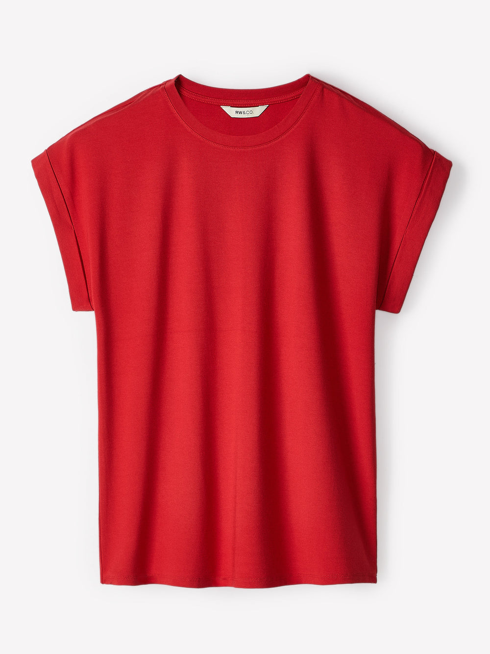 Extended-Sleeve Crew-Neck Tee rw&co Limited Time Discount