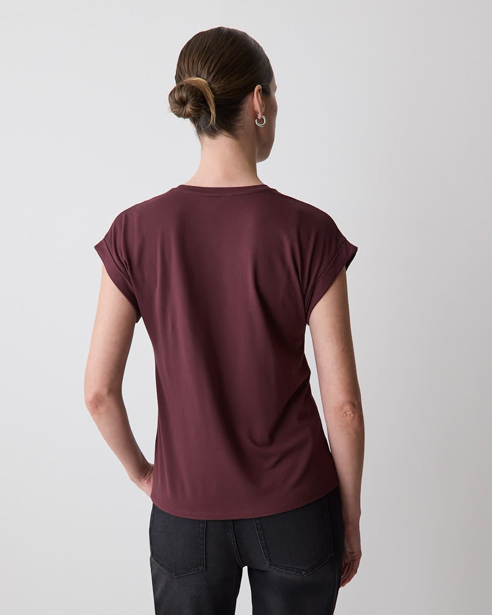 Extended-Sleeve Crew-Neck Tee rw&co Limited Time Discount