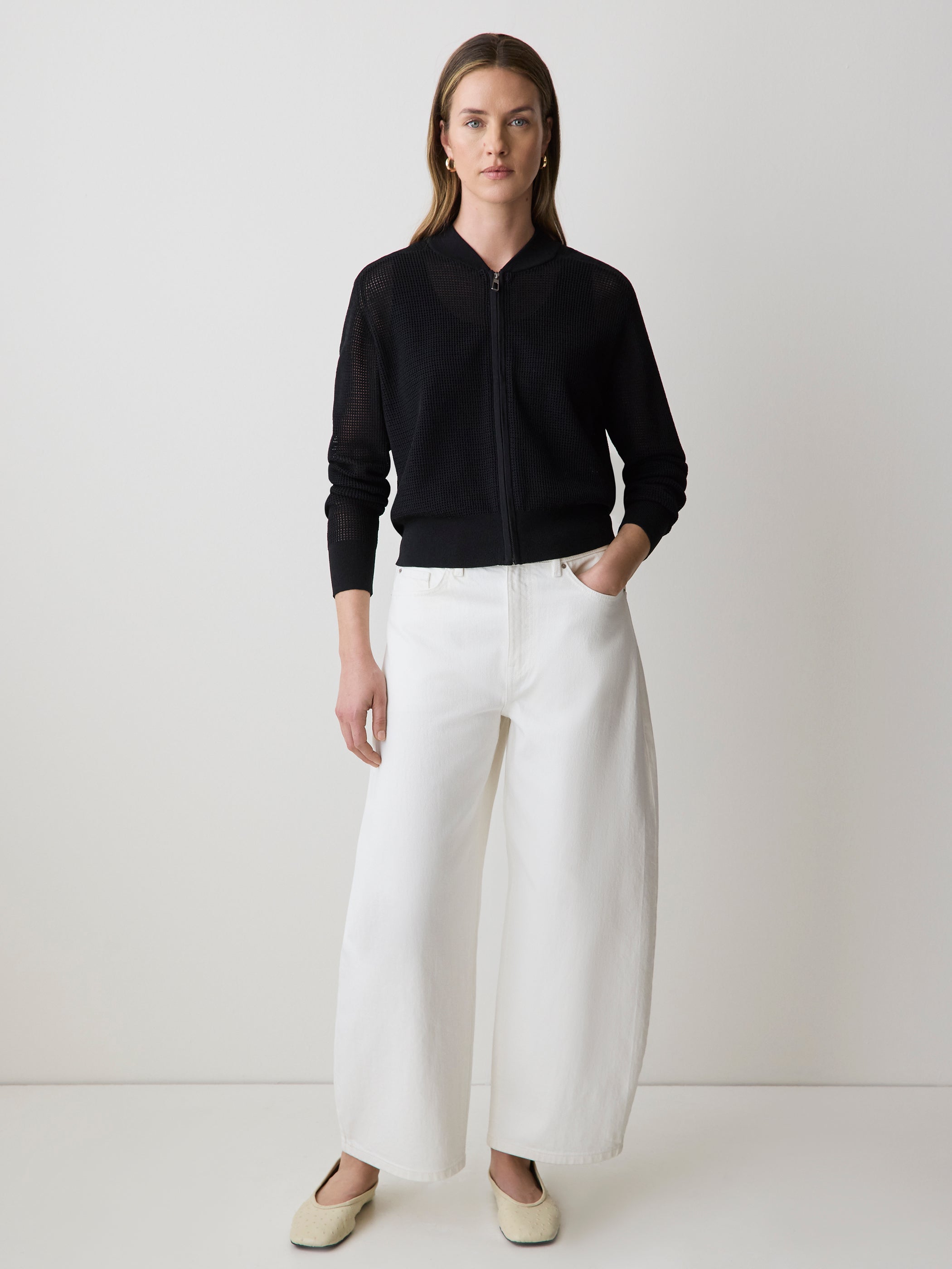 Mesh Bomber Jacket rw&co Great Value Deal