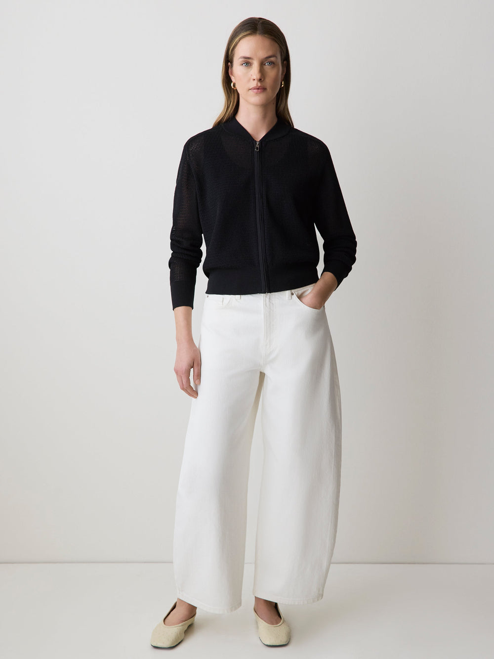 Mesh Bomber Jacket rw&co Great Value Deal
