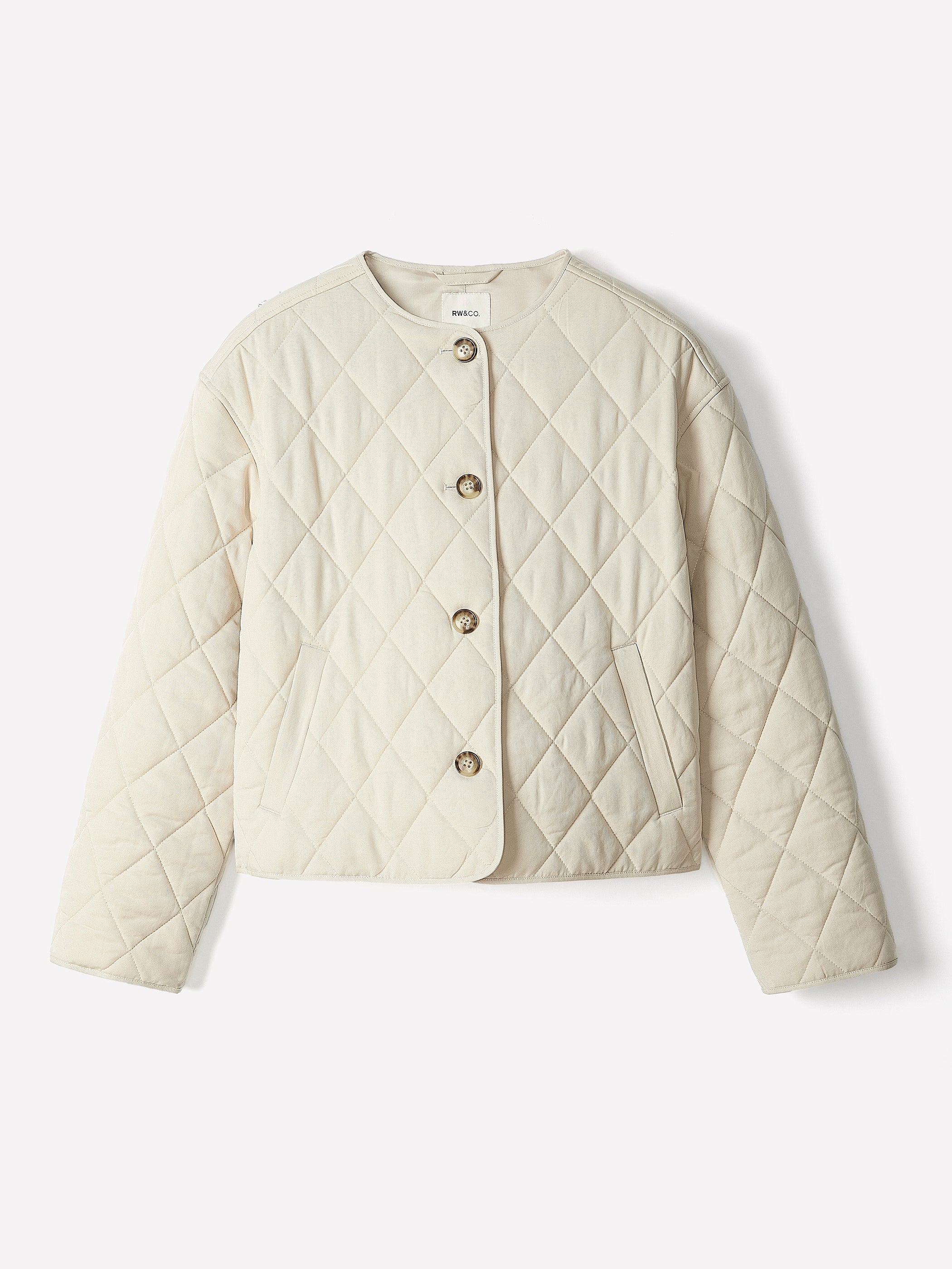 Boxy Quilted Jacket rw&co On Sale