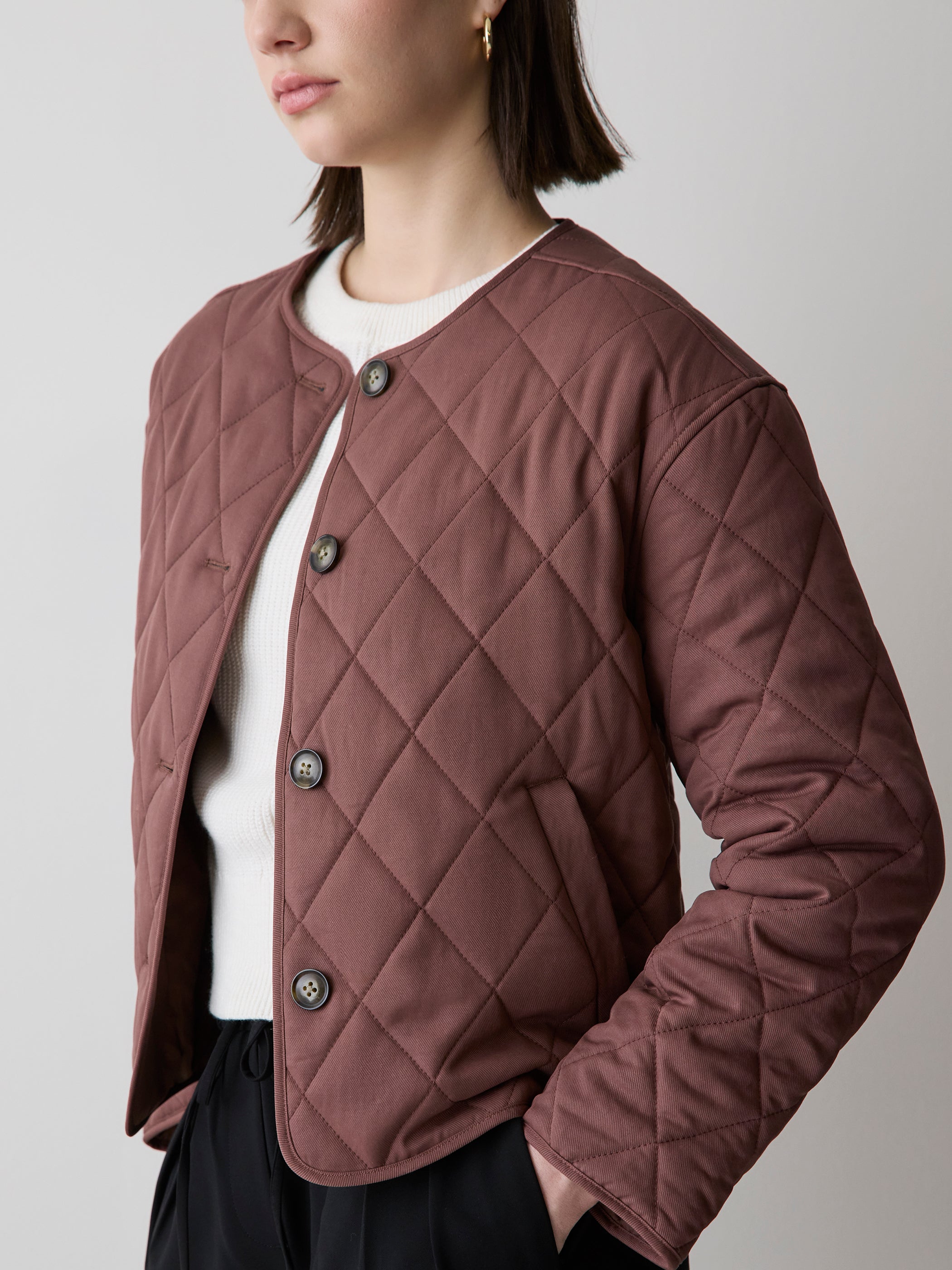 Boxy Quilted Jacket rw&co On Sale