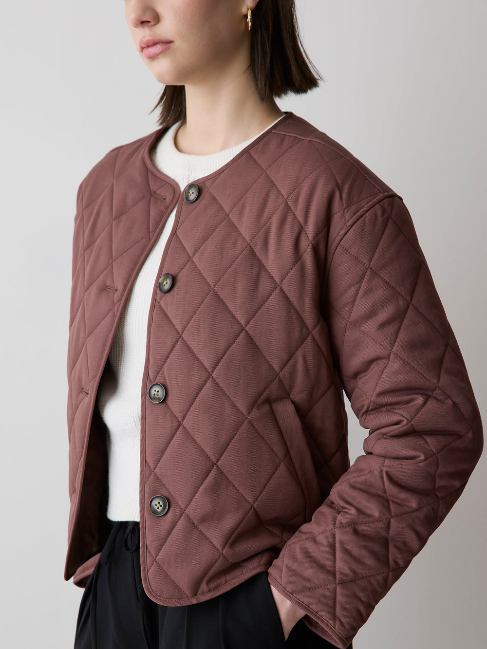 Boxy Quilted Jacket rw&co On Sale