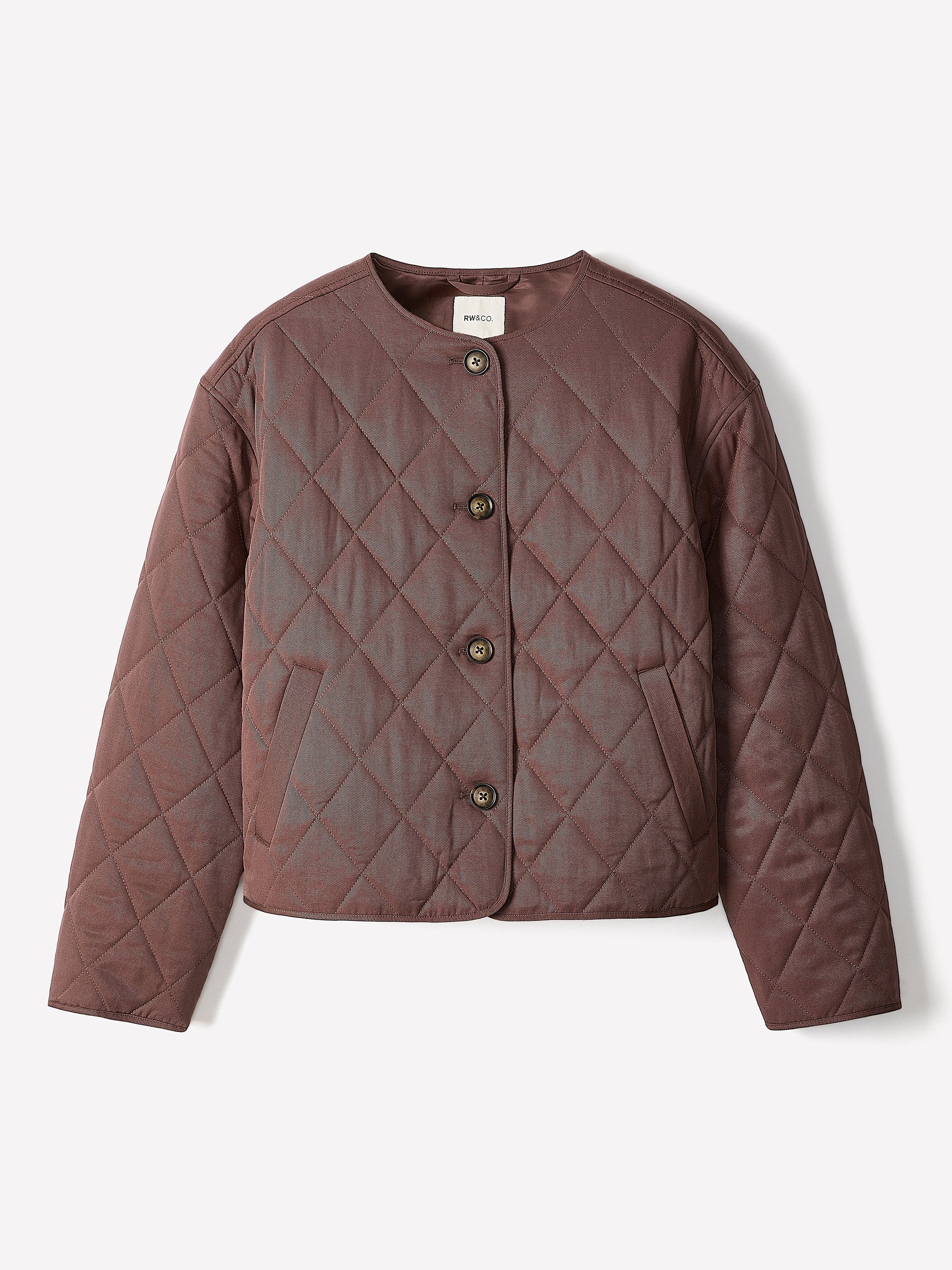 Boxy Quilted Jacket rw&co On Sale