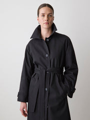 Twill Trench Coat with Removable Belt rw&co Special Offer
