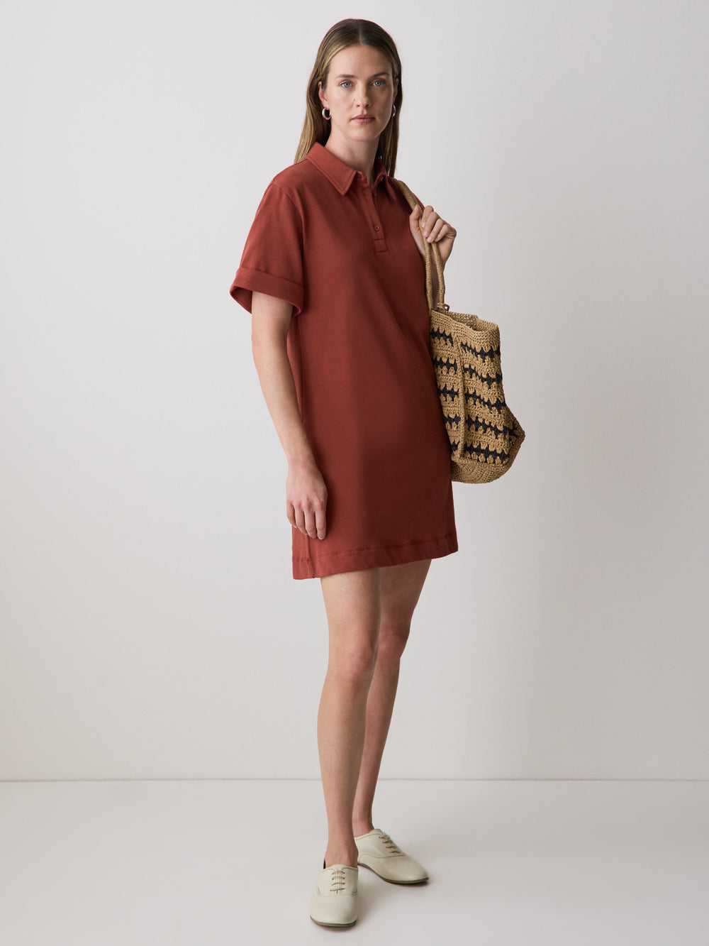 Short-Sleeve Polo Dress rw&co Exclusive Sale Price