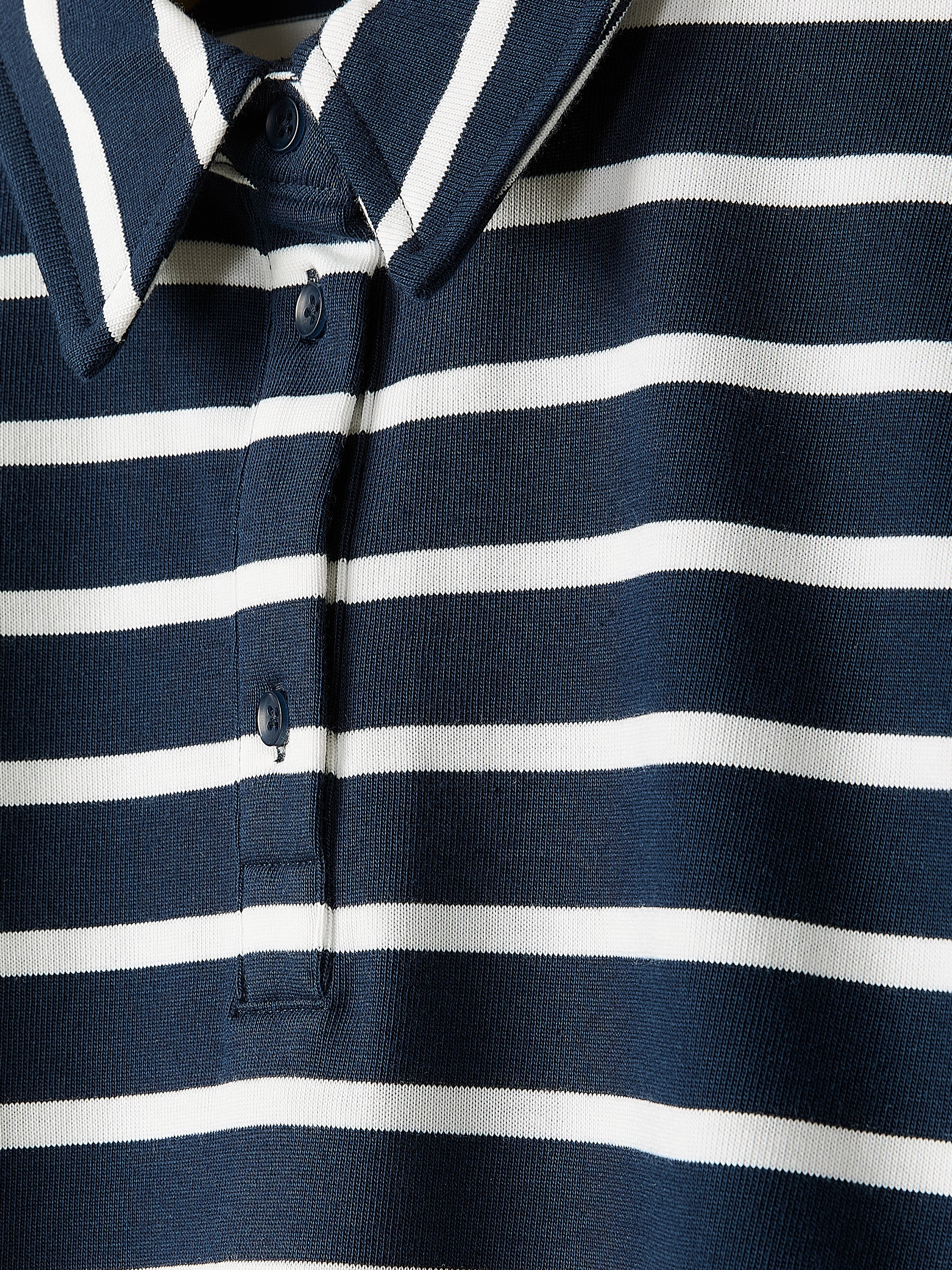 Striped Short-Sleeve Polo Dress rw&co Limited Time Discount