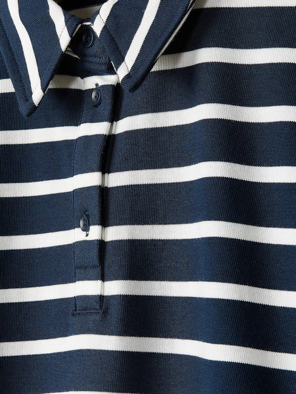 Striped Short-Sleeve Polo Dress rw&co Limited Time Discount