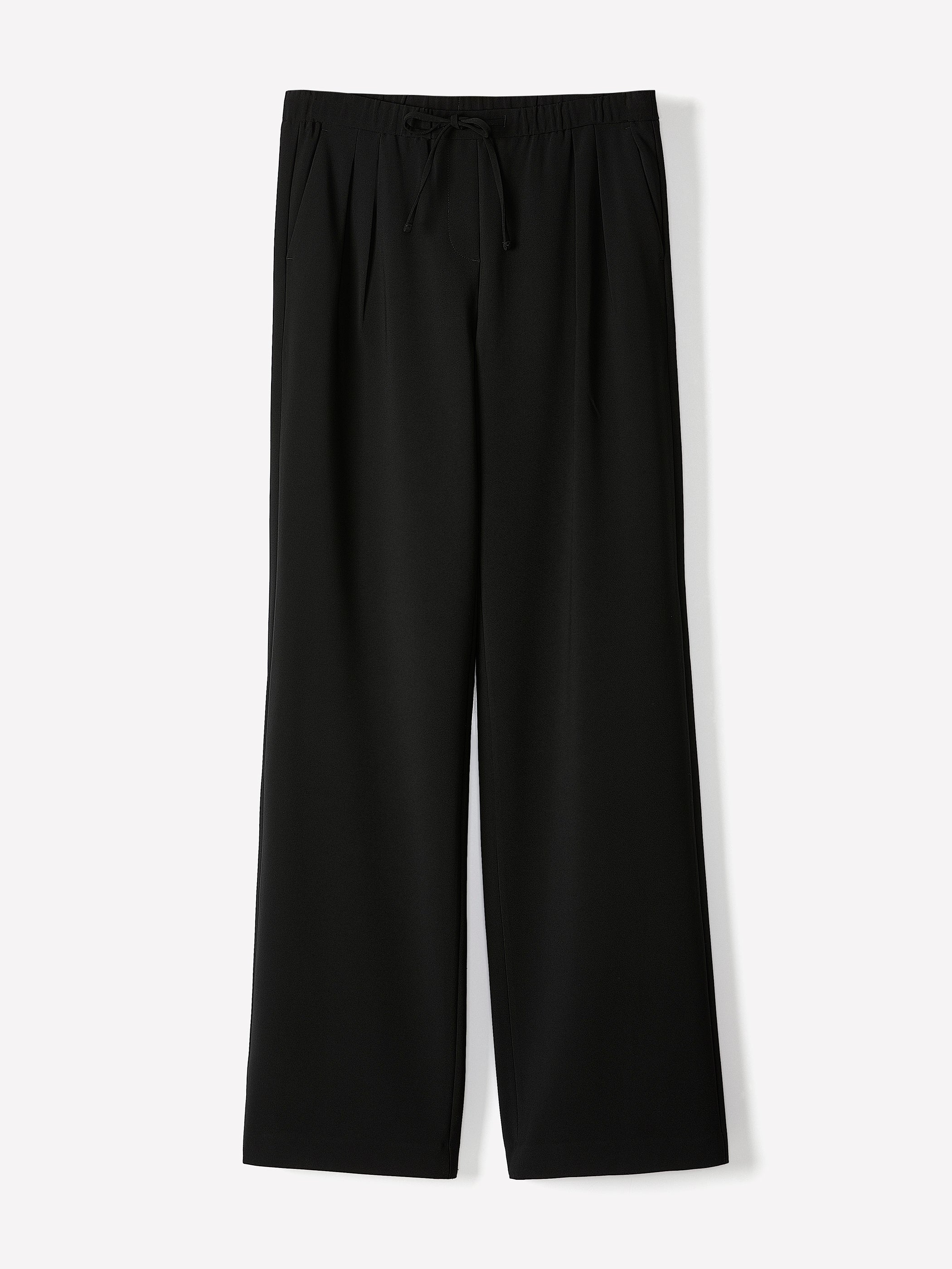 Pull-On Mid-Rise Wide-Leg Pant rw&co Special Offer