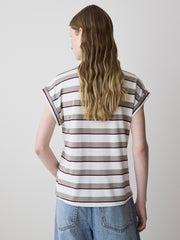 Striped Extended-Sleeve Crew-Neck Tee rw&co Special Promo Price