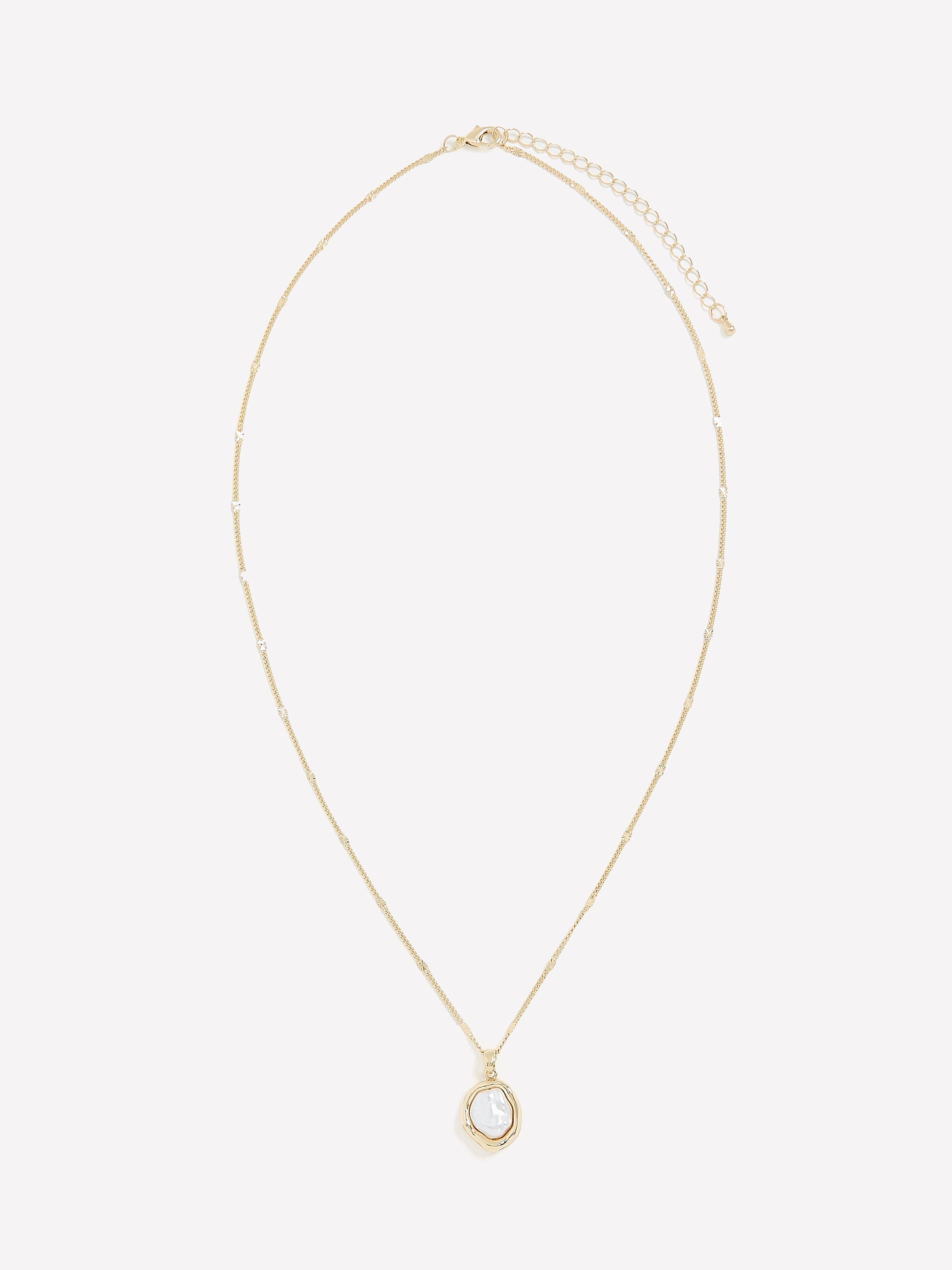 Long Necklace with Baroque Pearl Pendant rw&co Great Value Deal
