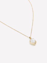 Long Necklace with Baroque Pearl Pendant rw&co Great Value Deal