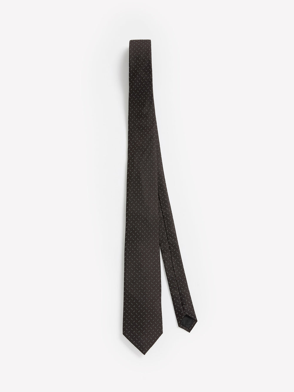 Navy Regular Textured Tie with Dots rw&co Special Offer