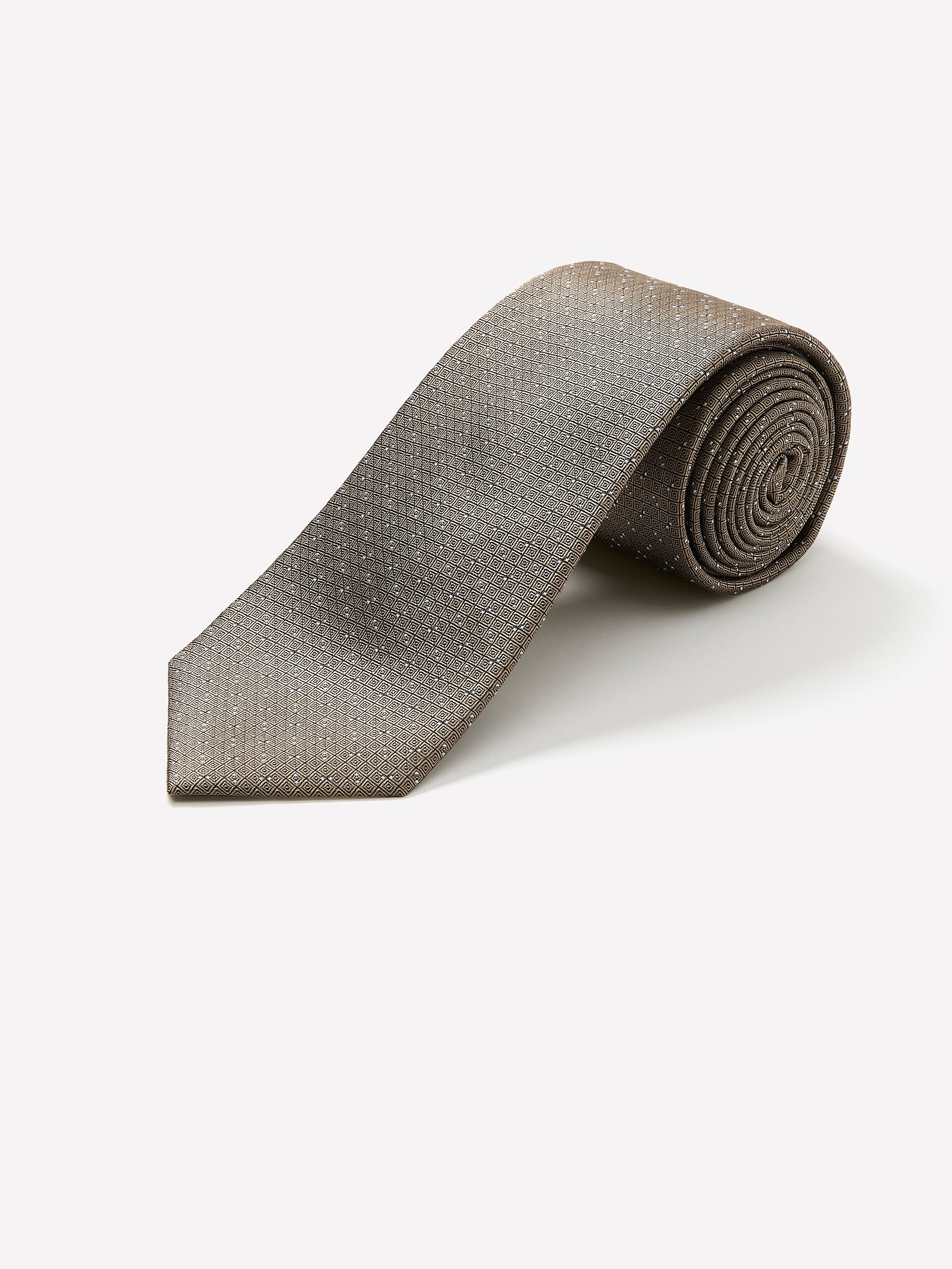 Navy Regular Textured Tie with Dots rw&co Special Offer