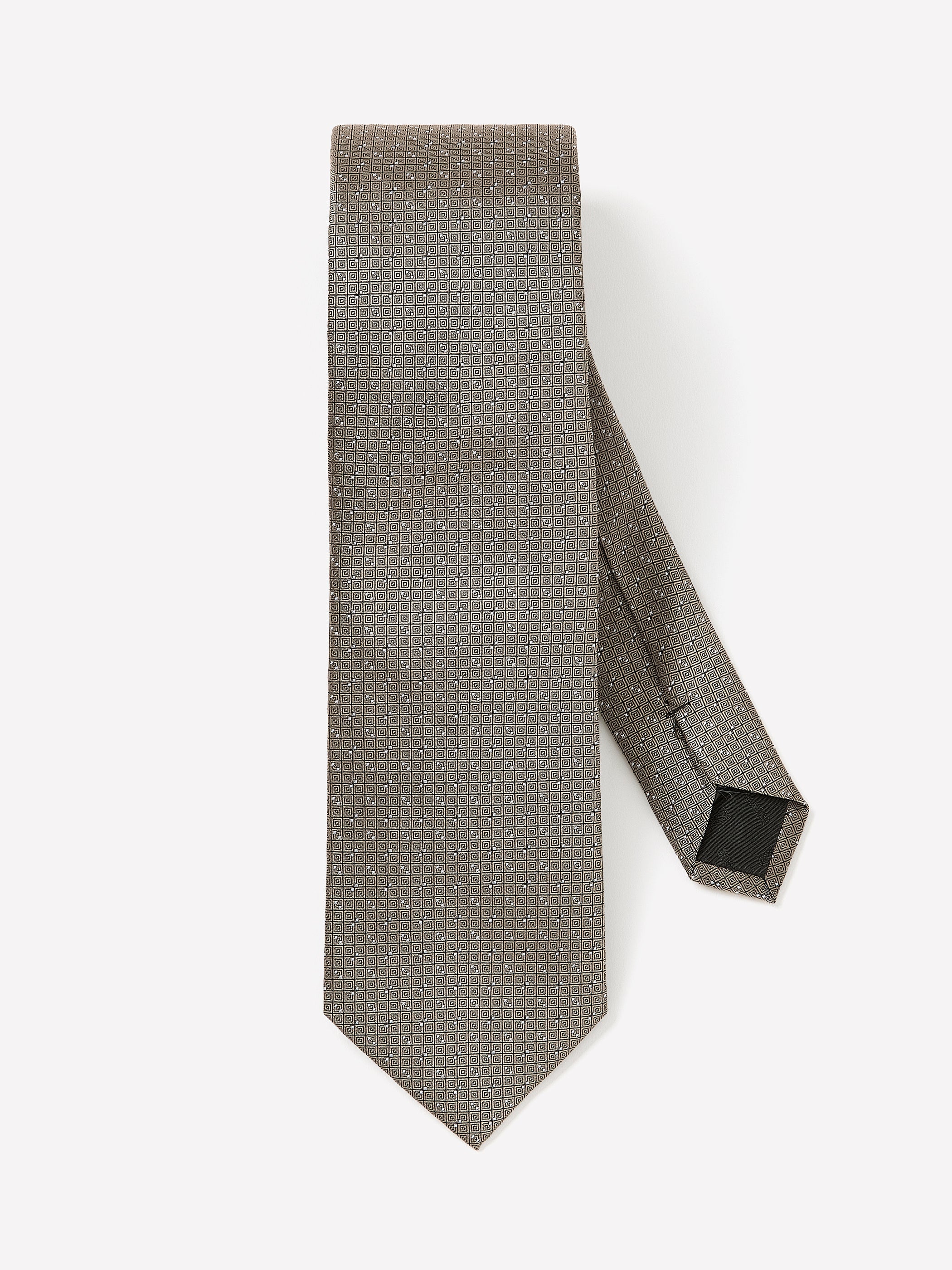 Navy Regular Textured Tie with Dots rw&co Special Offer