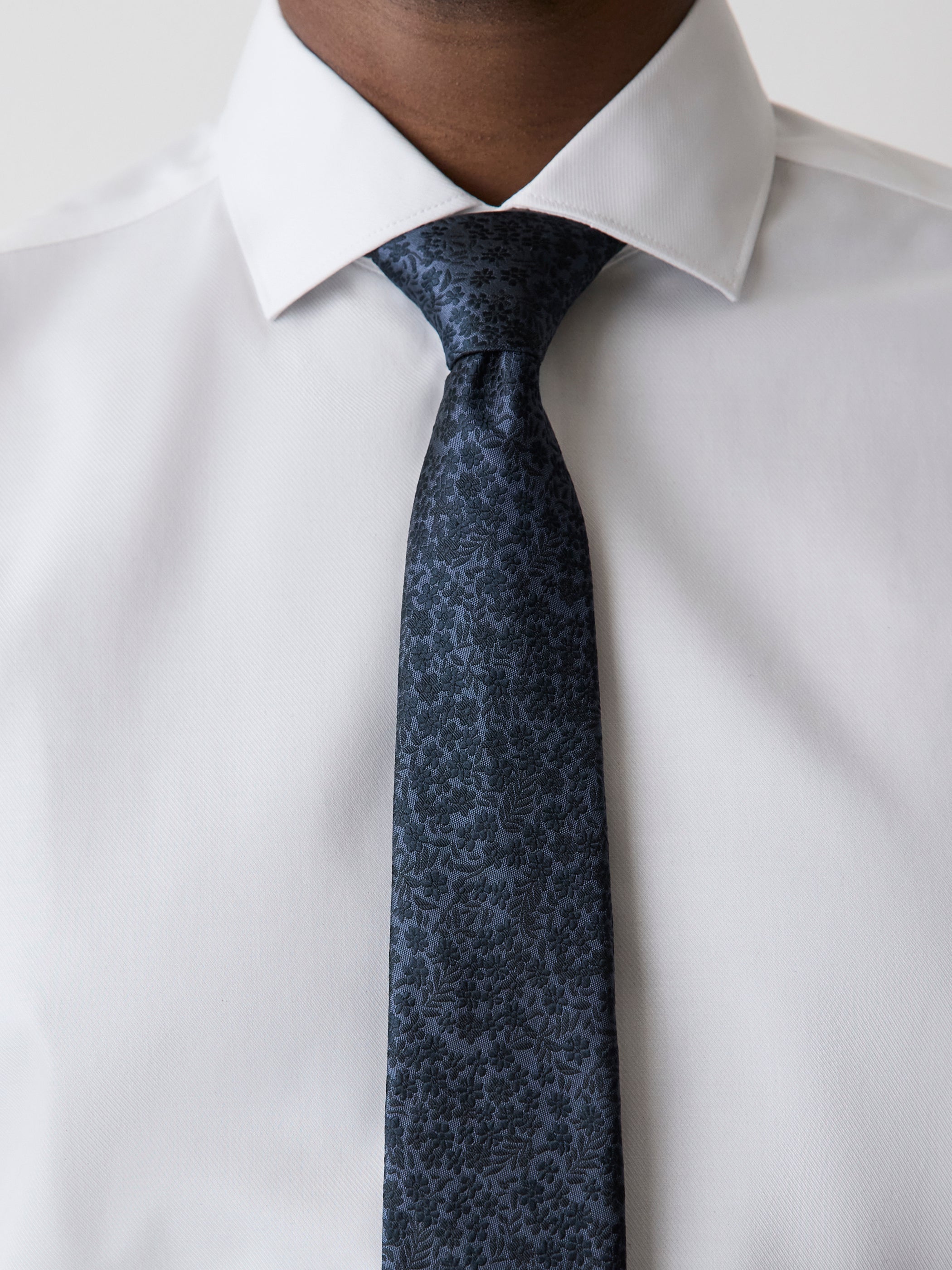 Regular Tie with Tonal Floral Pattern rw&co Exclusive Sale Price