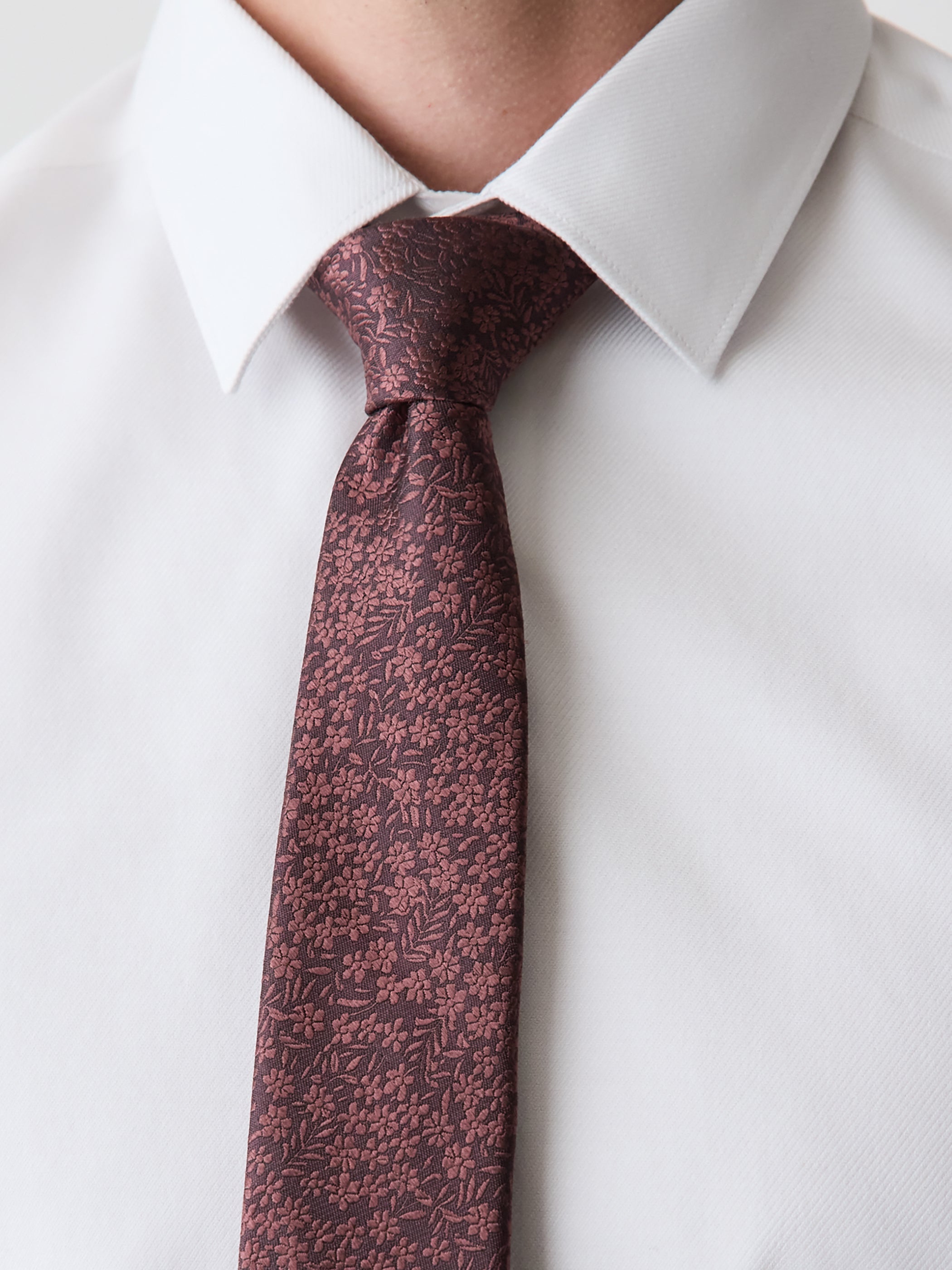 Regular Tie with Tonal Floral Pattern rw&co Exclusive Sale Price