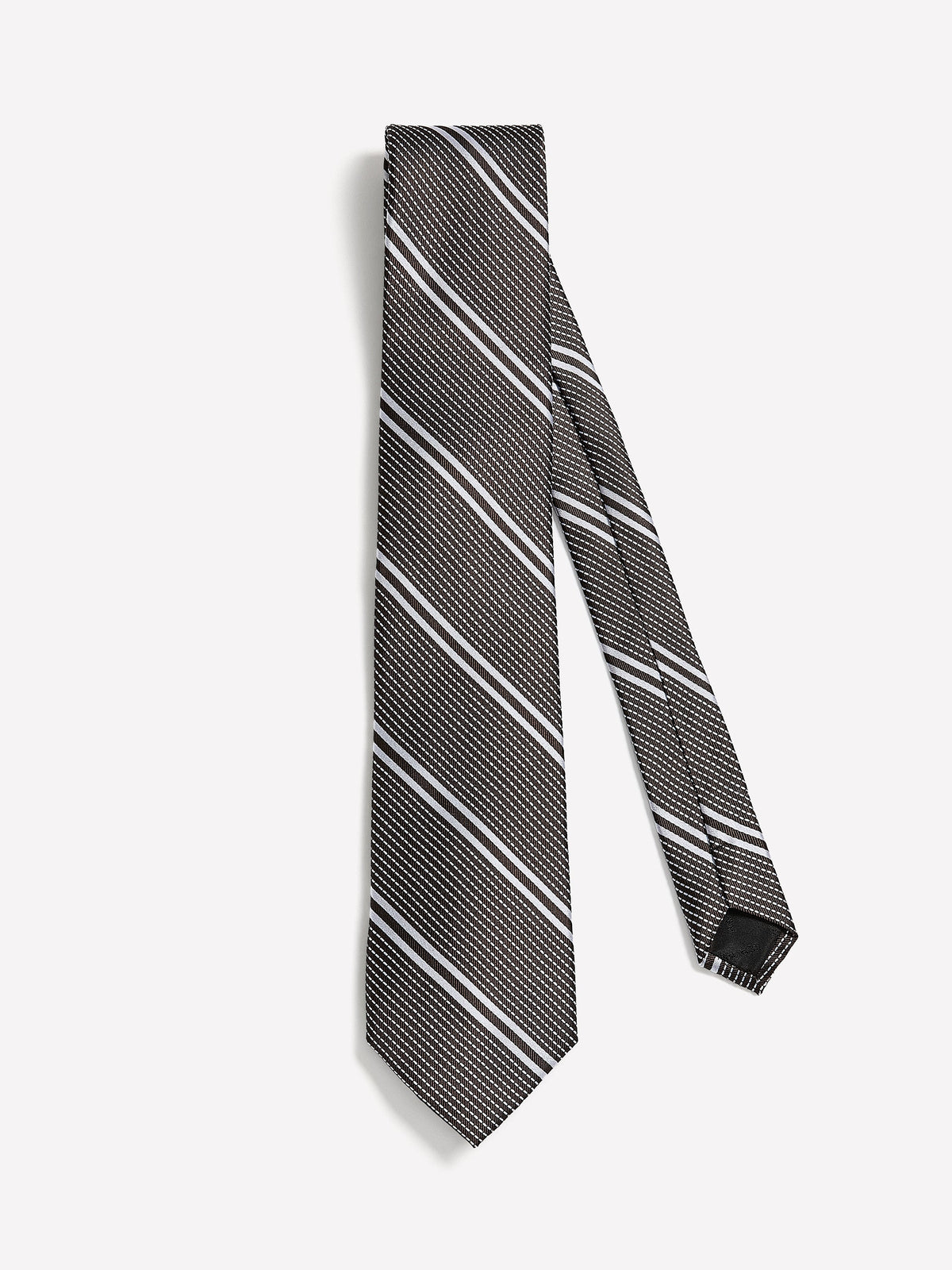 Striped Brown Regular Tie rw&co Special Offer