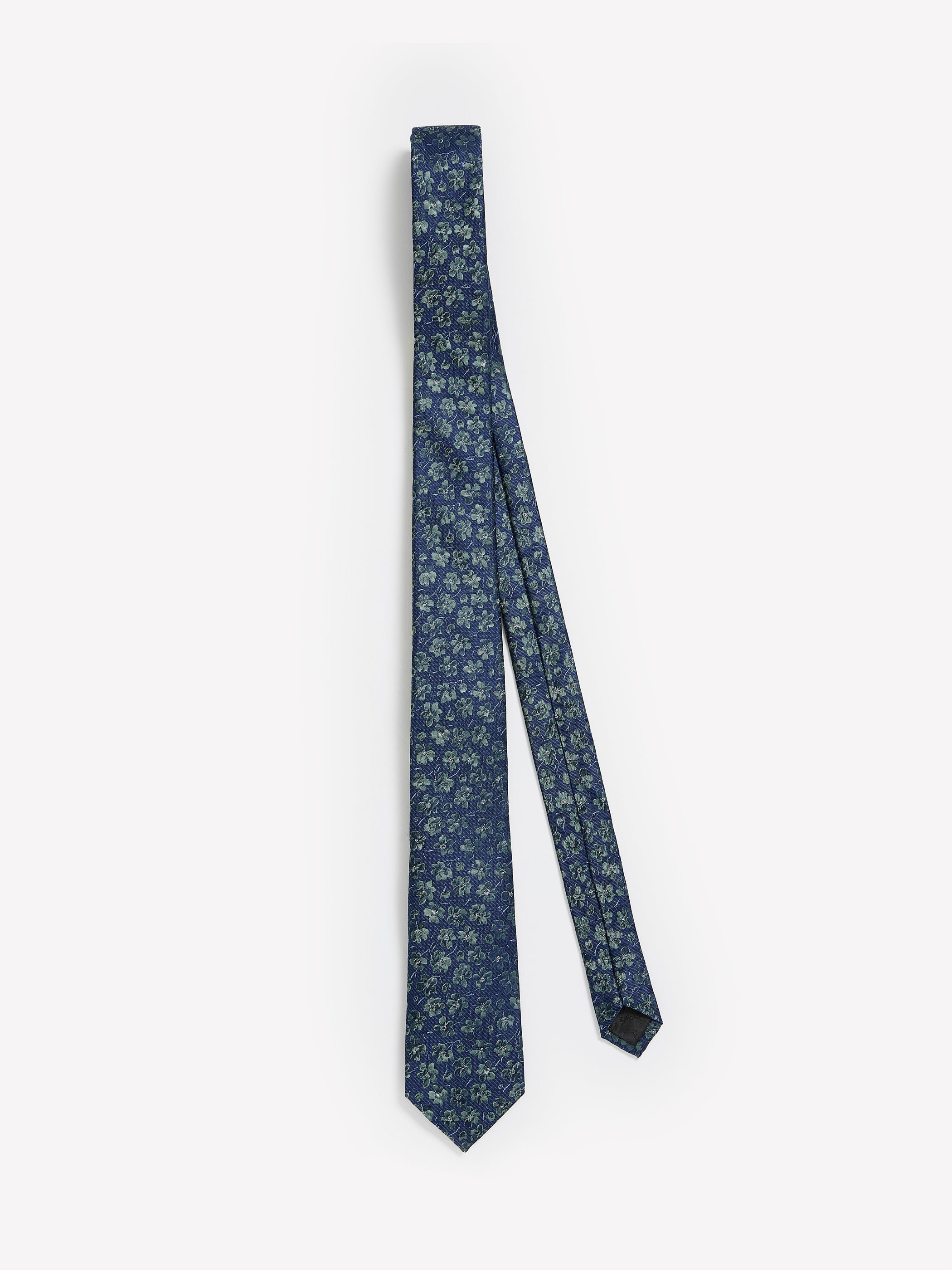 Regular Tie with Floral and Striped Pattern rw&co Great Value Deal