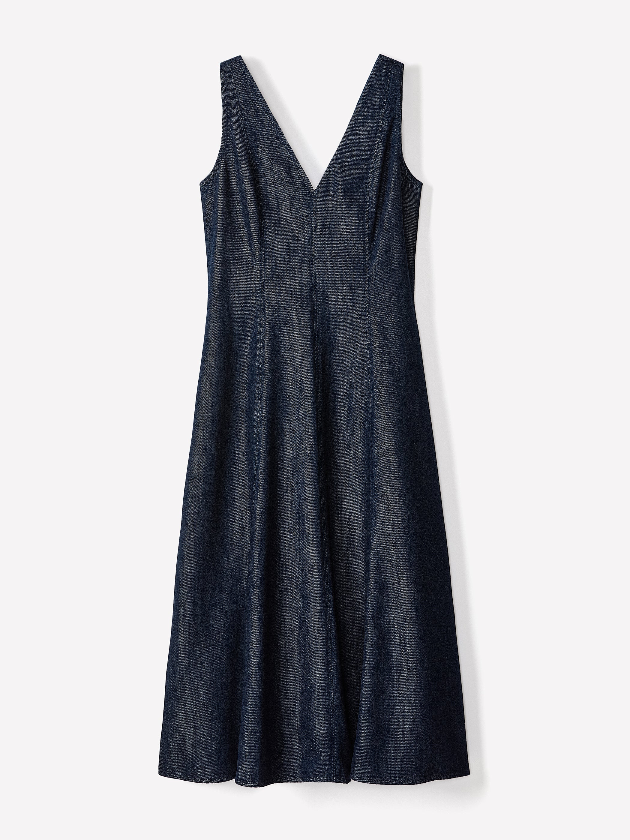 Sleeveless Denim Midi Dress rw&co On Sale