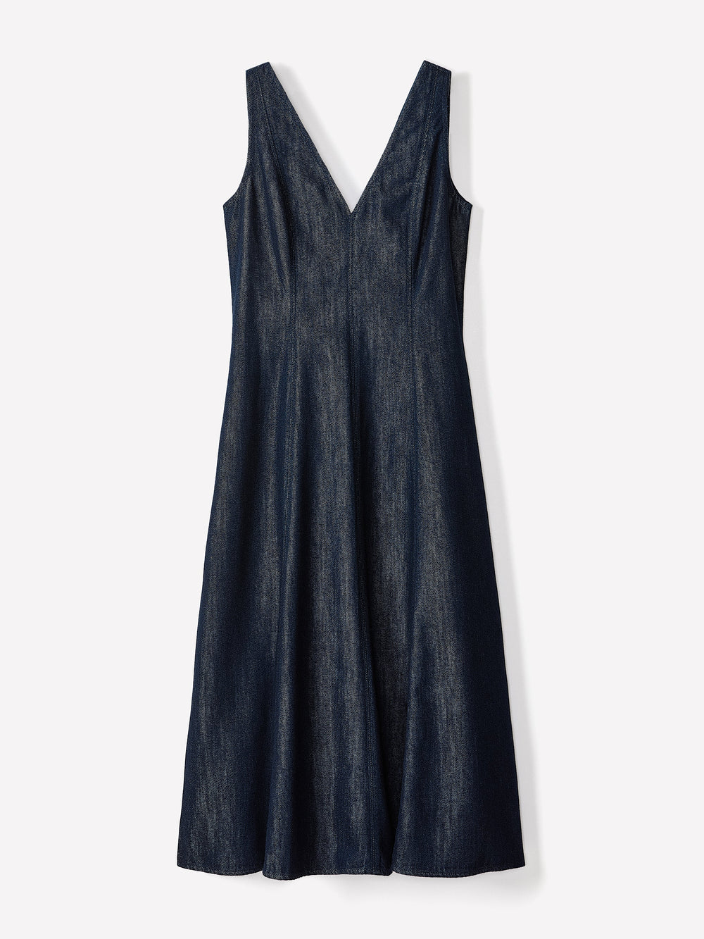 Sleeveless Denim Midi Dress rw&co On Sale
