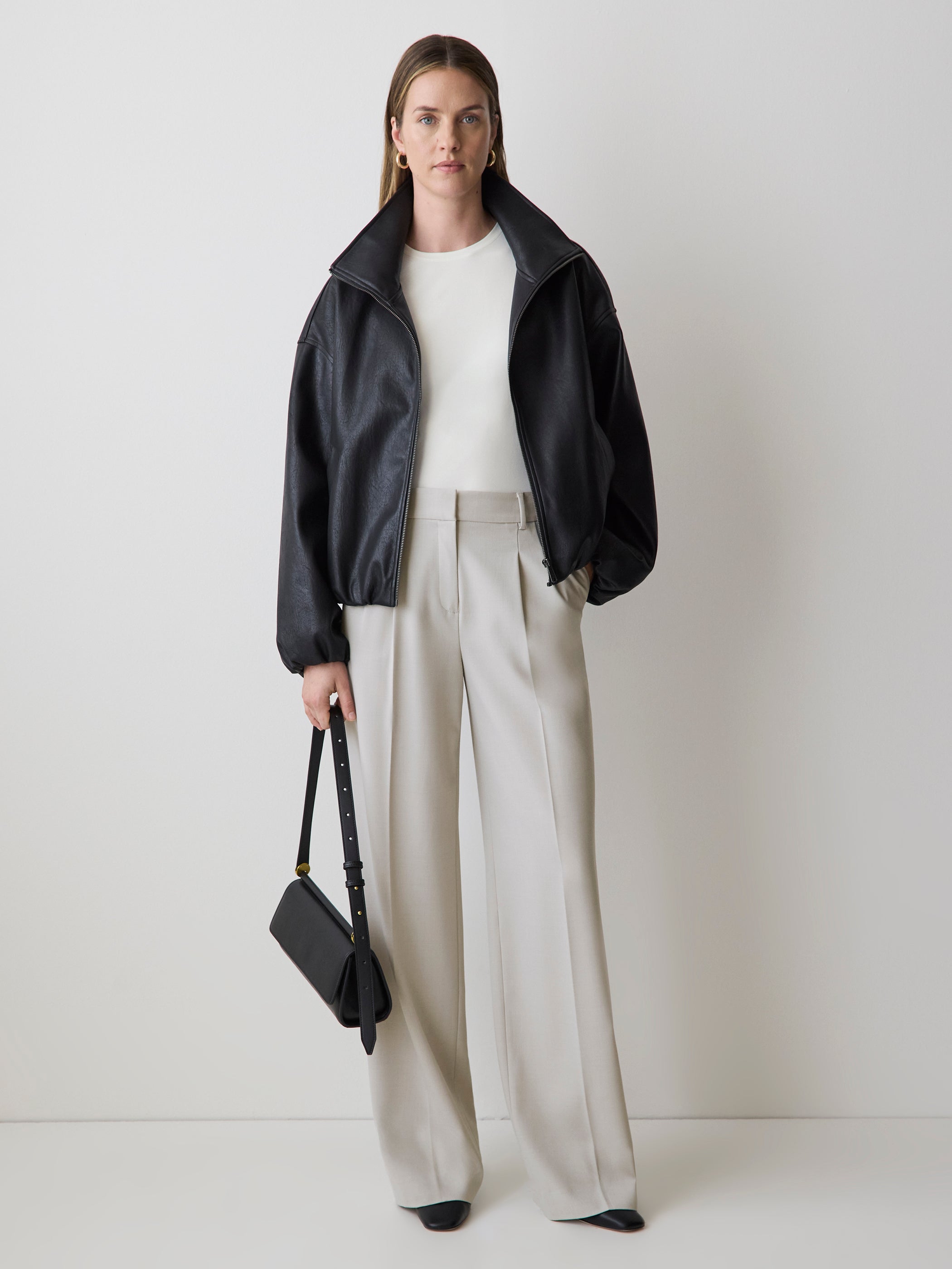High-Rise Wide-Leg Pant rw&co Great Value Deal