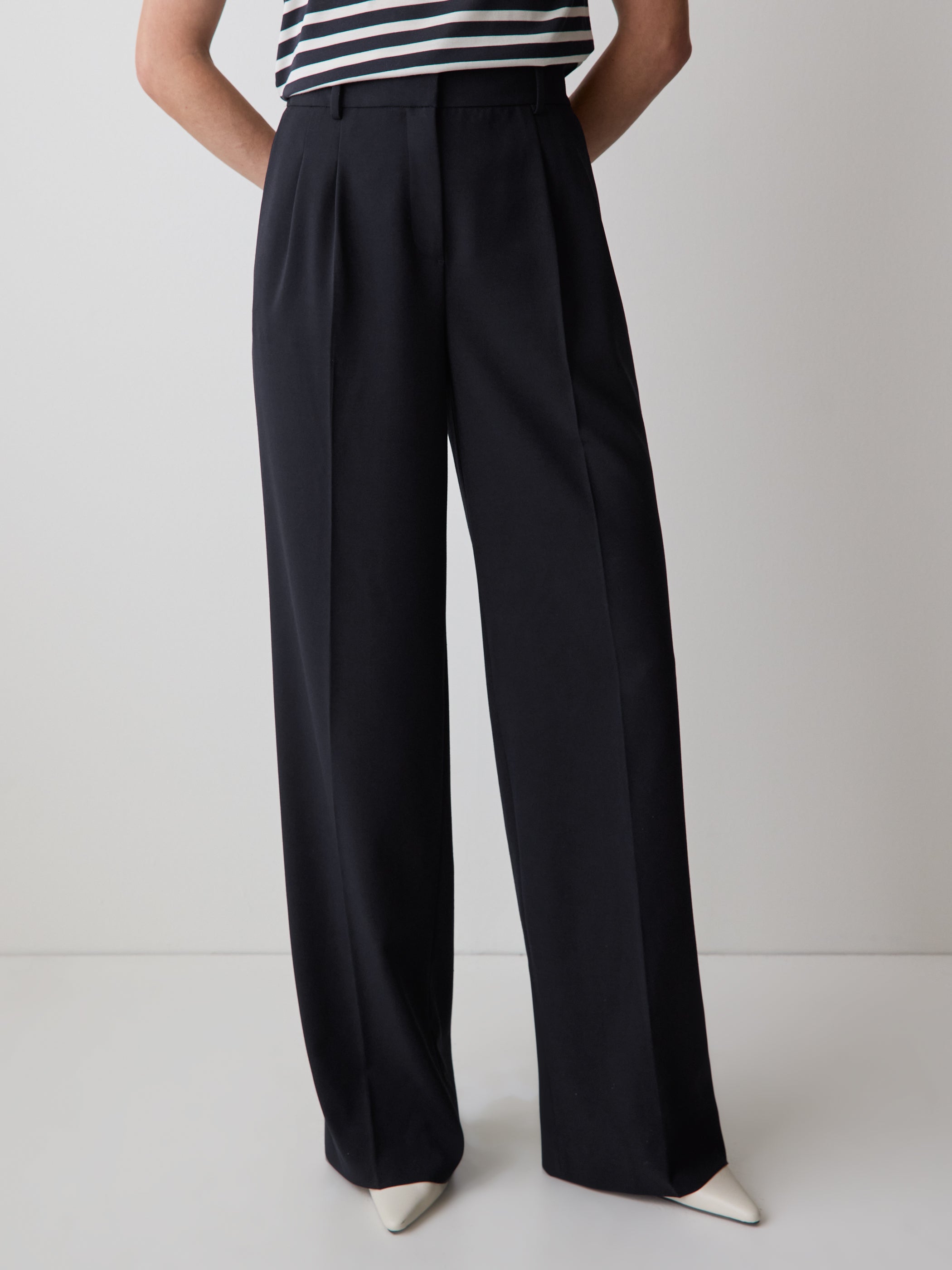 High-Rise Wide-Leg Pant rw&co Great Value Deal