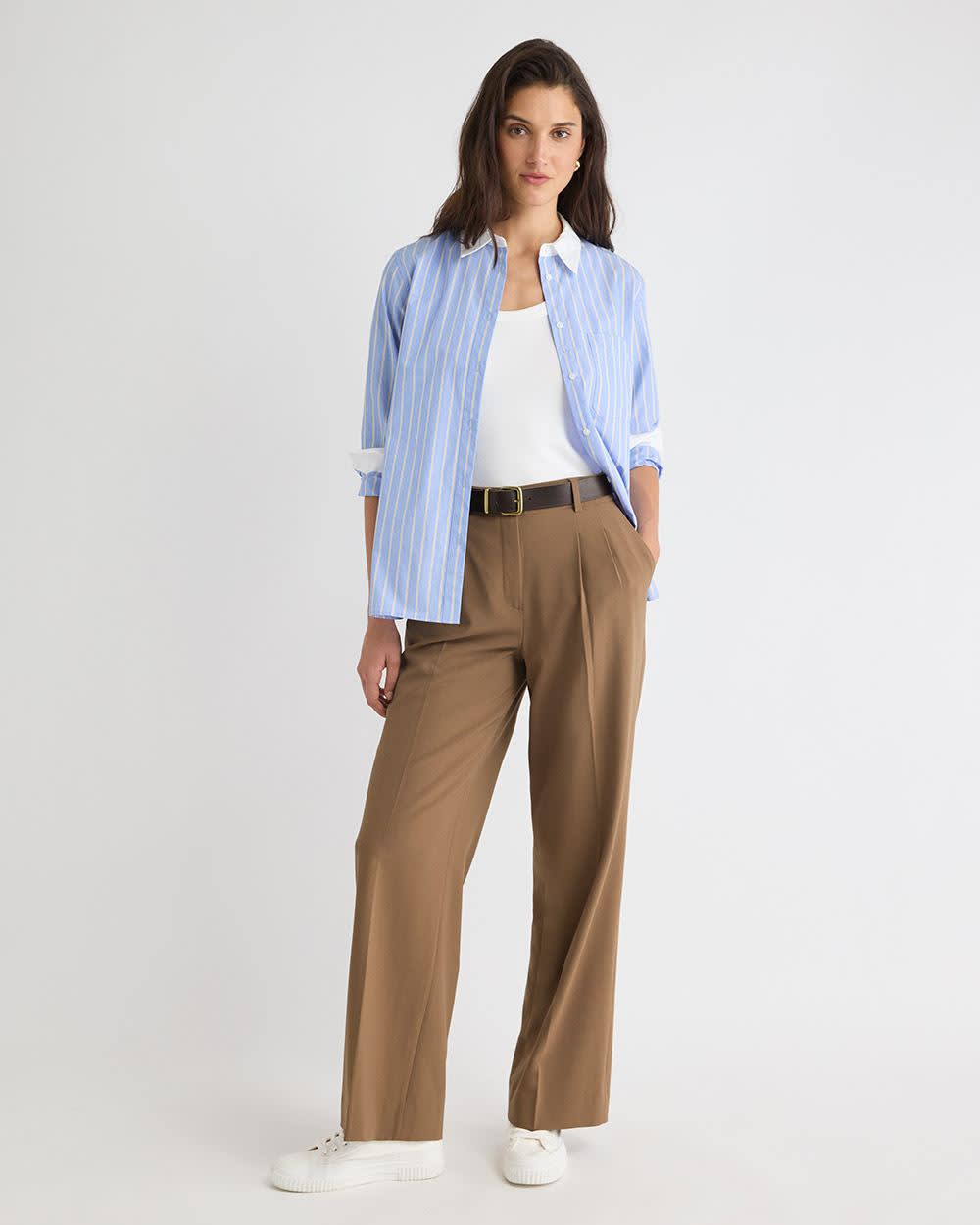 High-Rise Wide-Leg Pant rw&co Great Value Deal