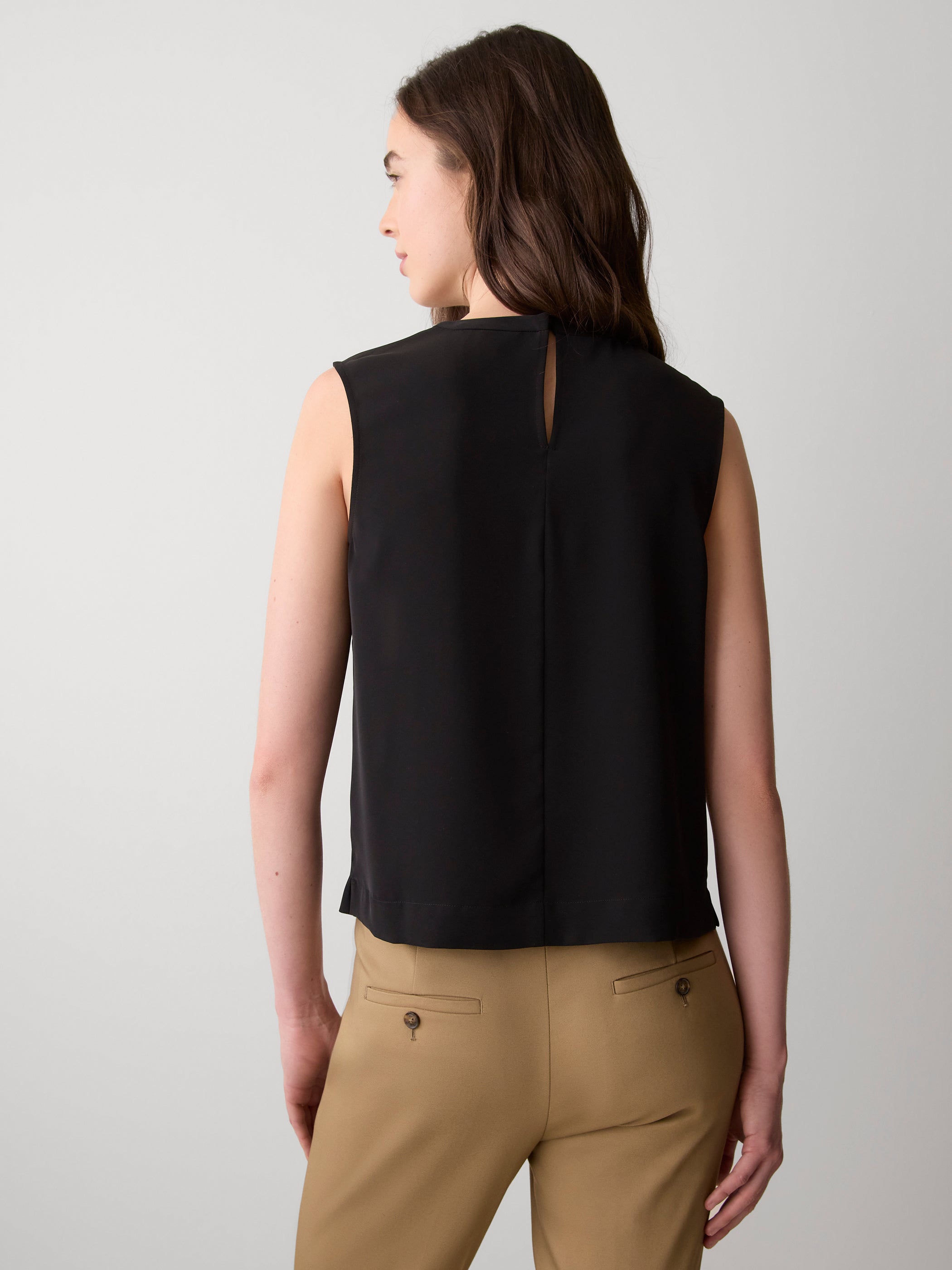 Crew-Neck Satin Cami rw&co Great Value Deal