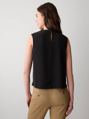Crew-Neck Satin Cami rw&co Great Value Deal
