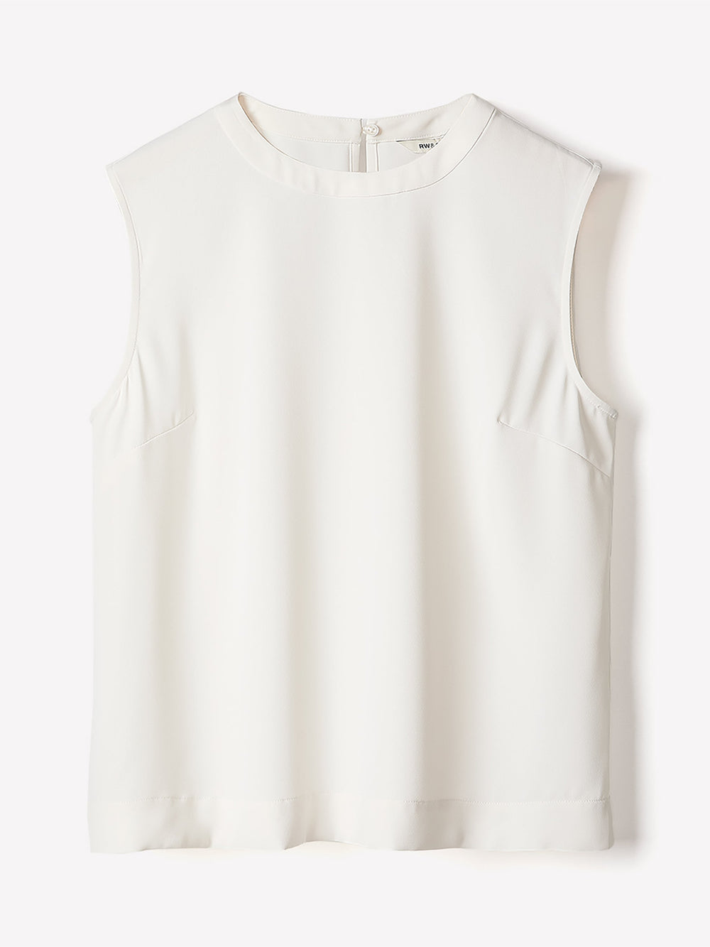 Crew-Neck Satin Cami rw&co Great Value Deal