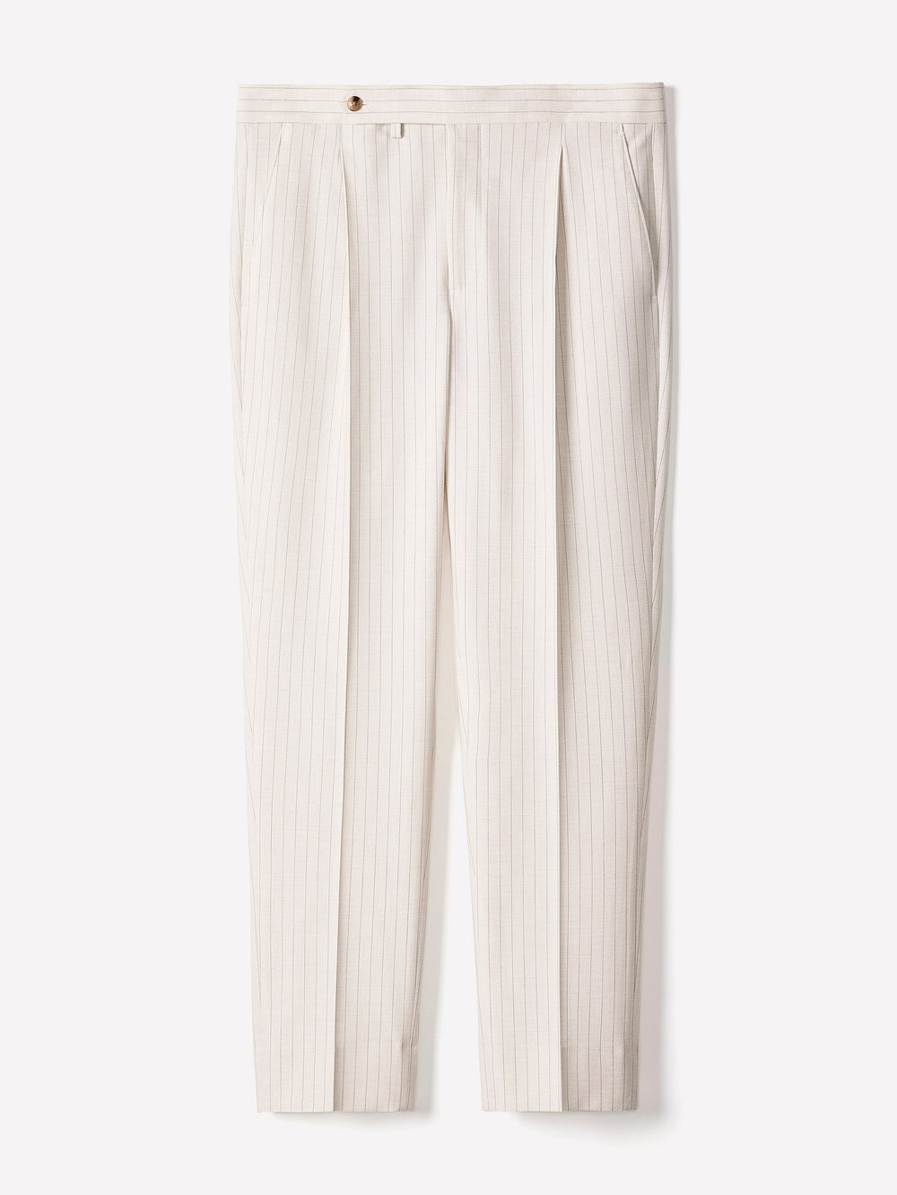Pleated Tapered-Leg Striped Suit Pant rw&co Exclusive Sale Price