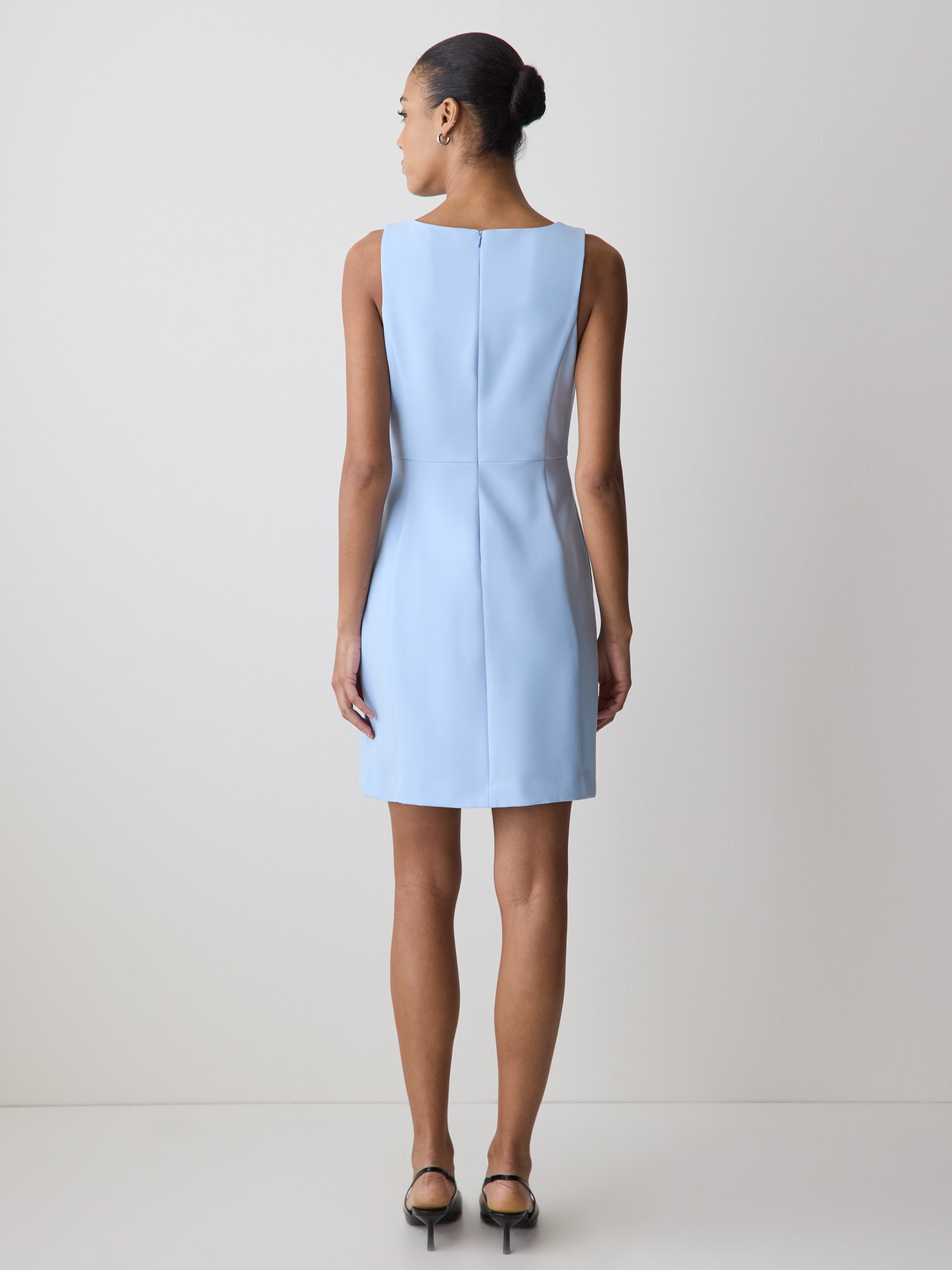 Sleeveless Boat-Neck Mini Dress rw&co Special Promo Price