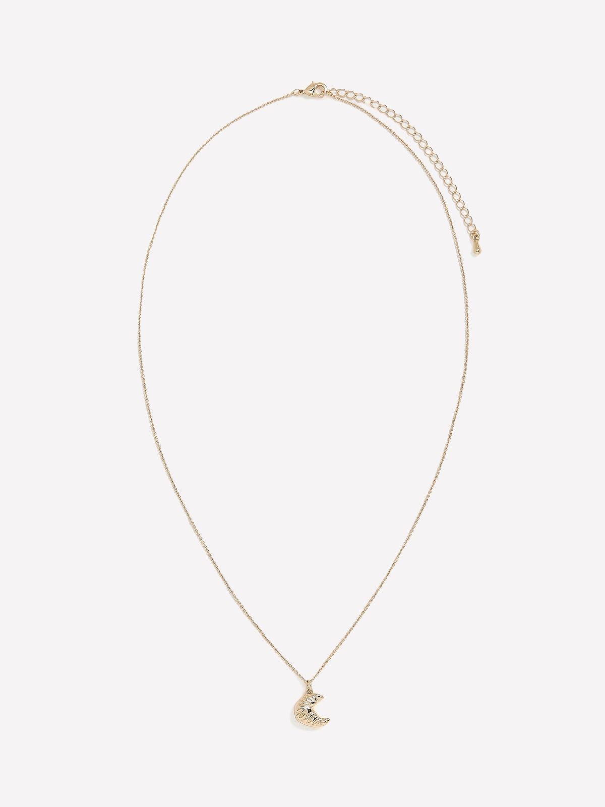Delicate Chain Necklace with Croissant Pendant rw&co Great Value Deal