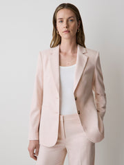 Soft Pink Two-Button Fitted Blazer rw&co Special Promo Price