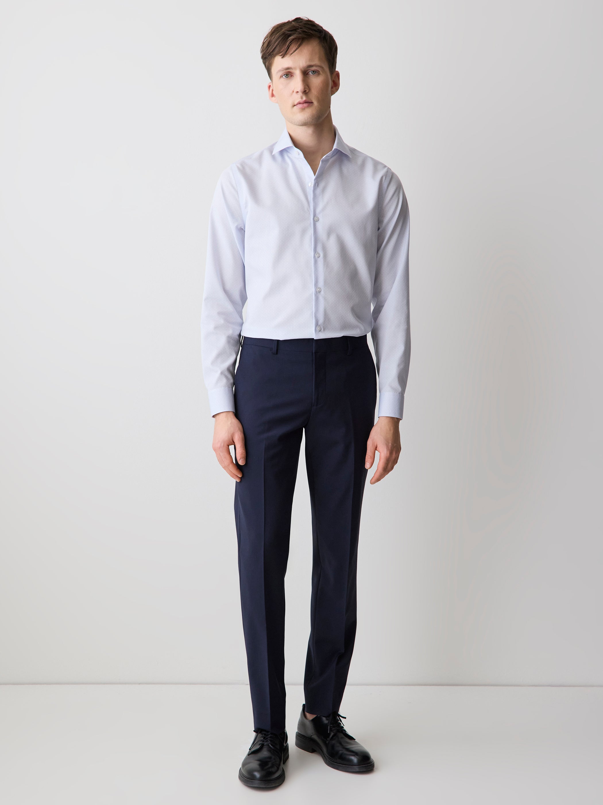 Slim Fit Dotted Dress Shirt rw&co Special Promo Price