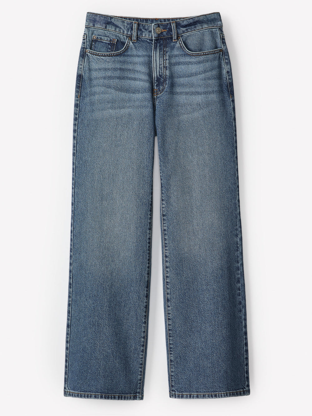 High-Rise Wide-Leg Jeans rw&co On Sale