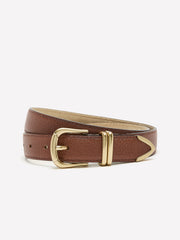 Leather Belt with Metal Tip rw&co Special Promo Price