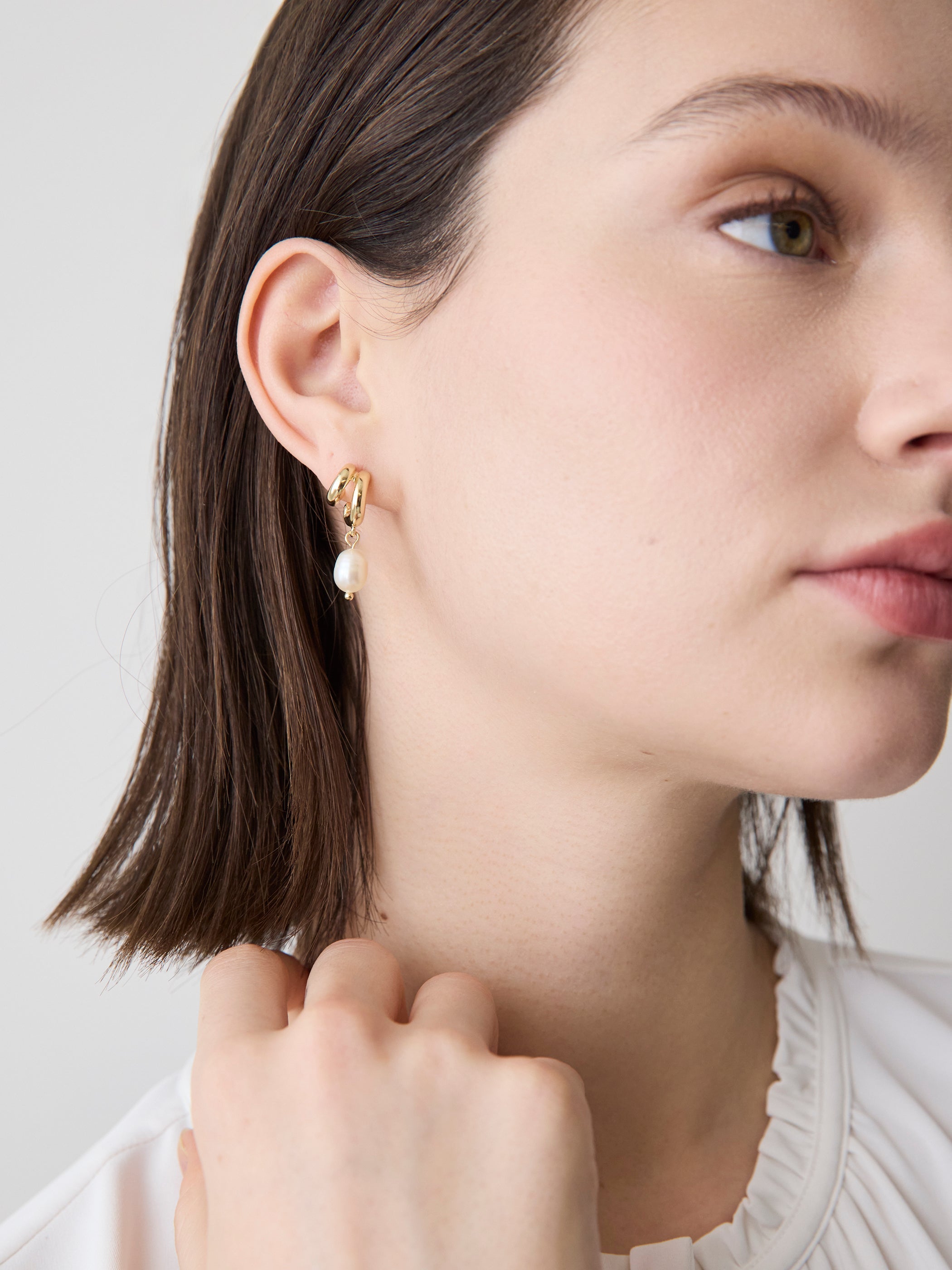 Earrings with Freshwater Pearl Pendants rw&co Special Offer
