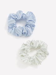 Striped Scrunchies - Set of 2 rw&co Great Value Deal