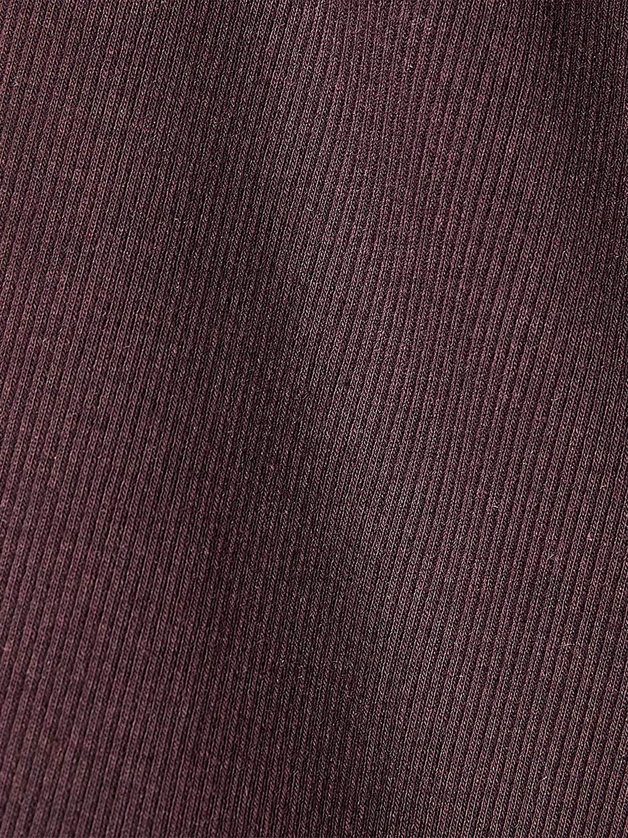 Elbow-Sleeve Crew-Neck Ribbed Tee rw&co Great Value Deal