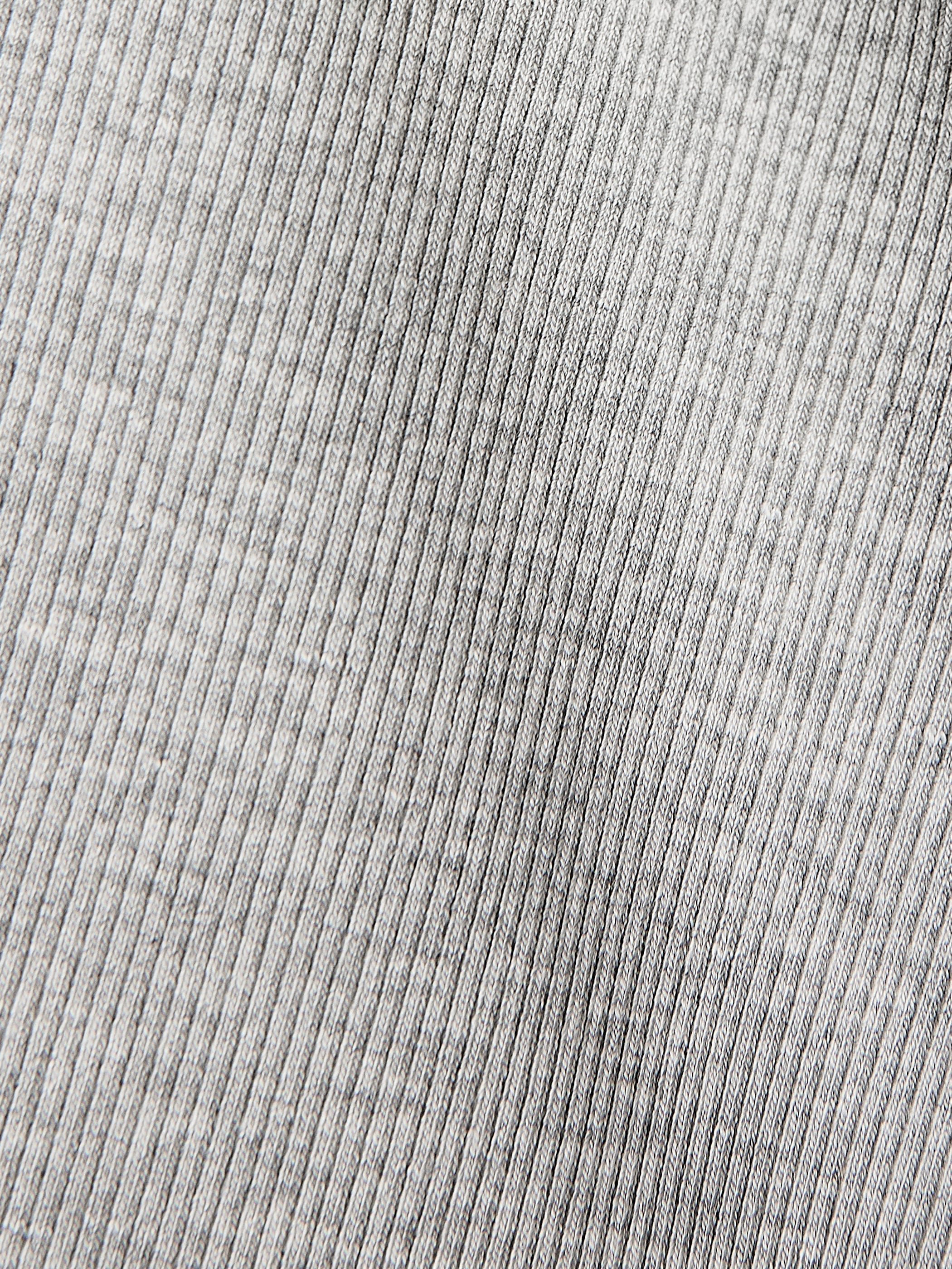 Elbow-Sleeve Crew-Neck Ribbed Tee rw&co Great Value Deal