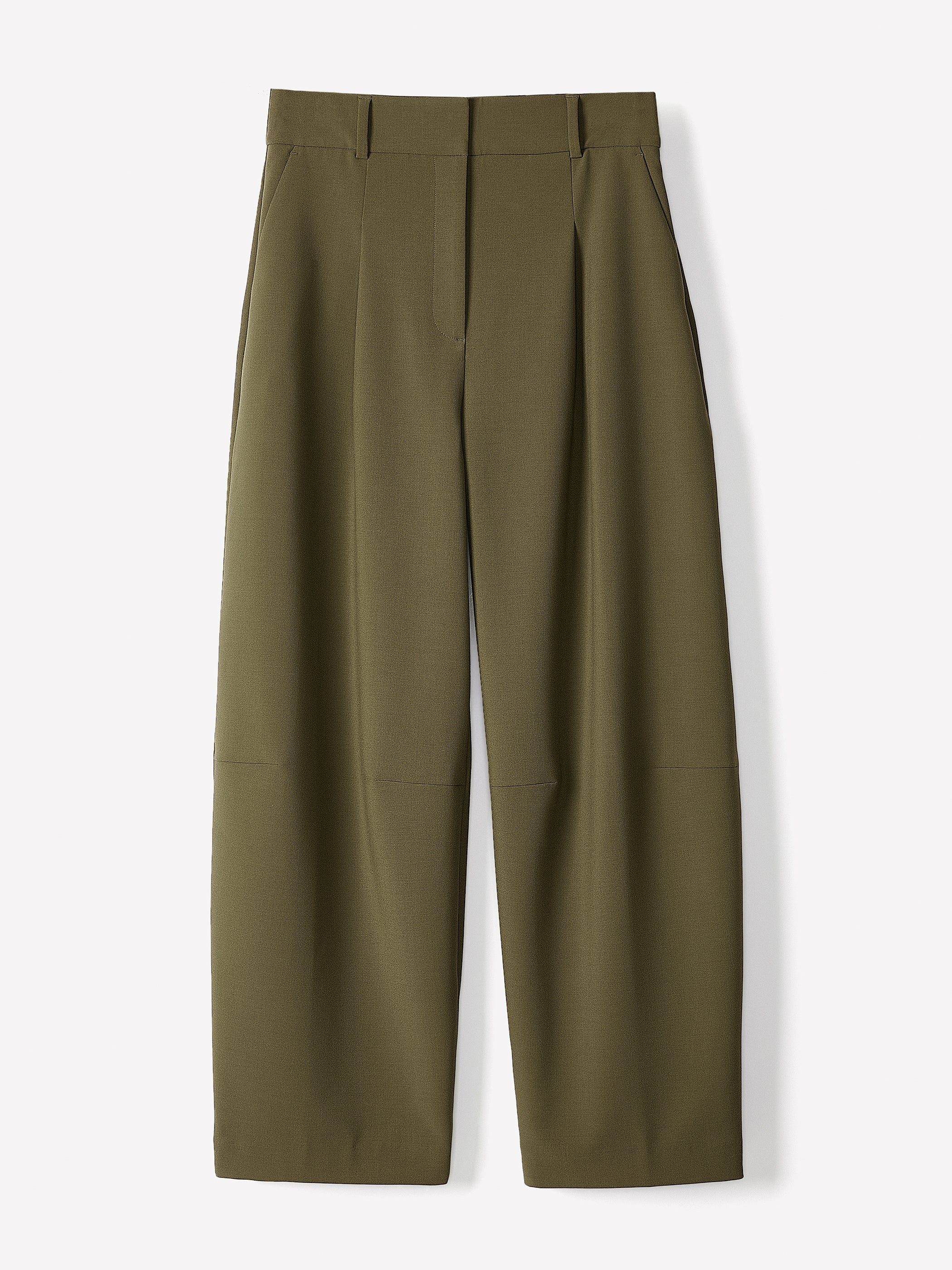 Twill High-Rise Barrel Pant rw&co On Sale
