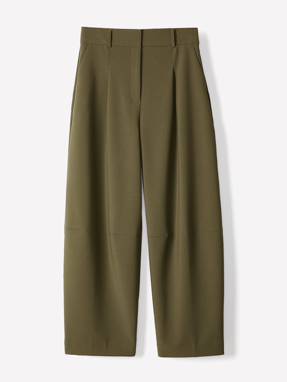Twill High-Rise Barrel Pant rw&co On Sale