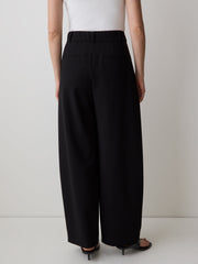 Twill High-Rise Barrel Pant rw&co On Sale