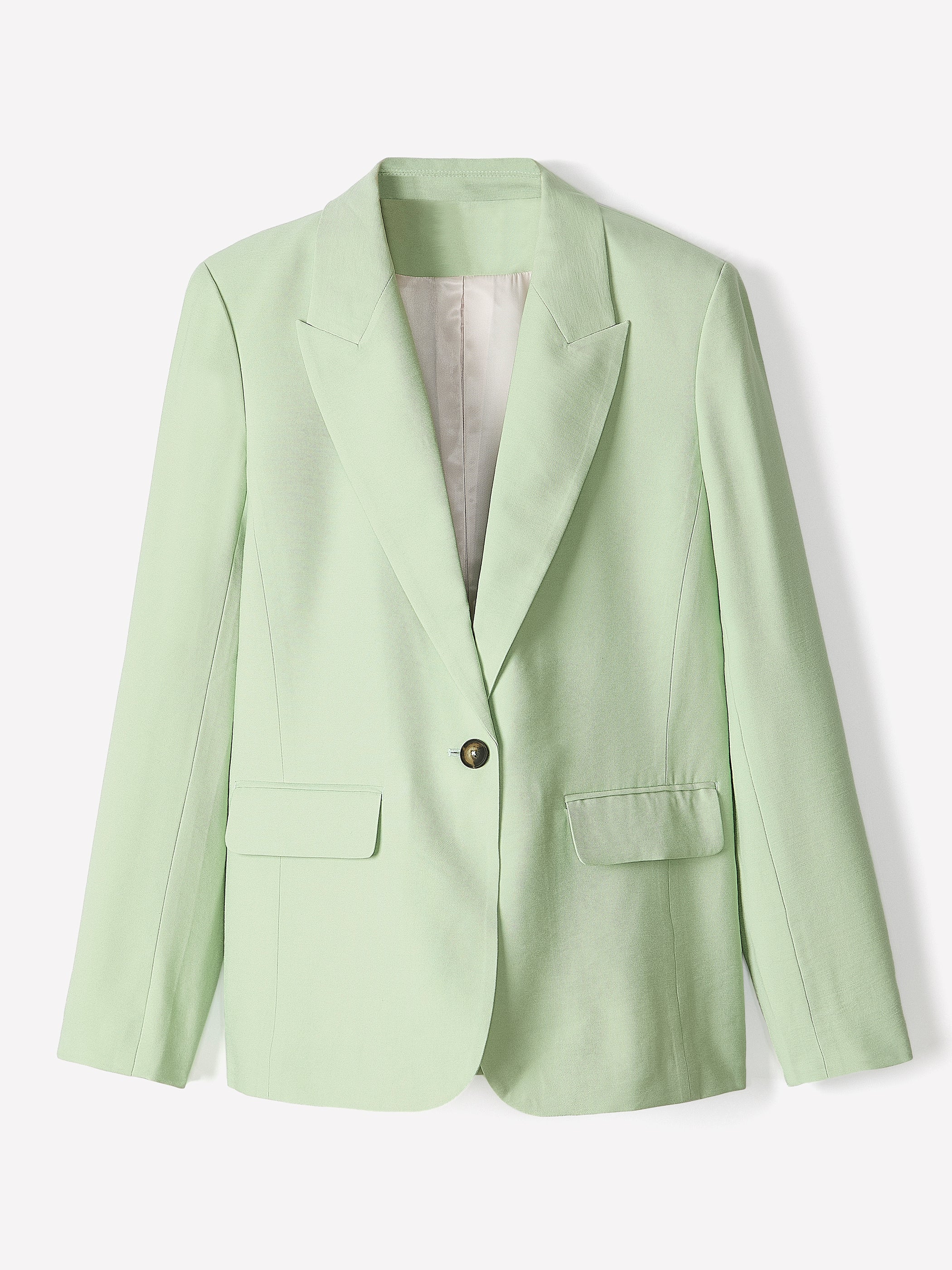 Relaxed-Fit One-Button Blazer rw&co Great Value Deal