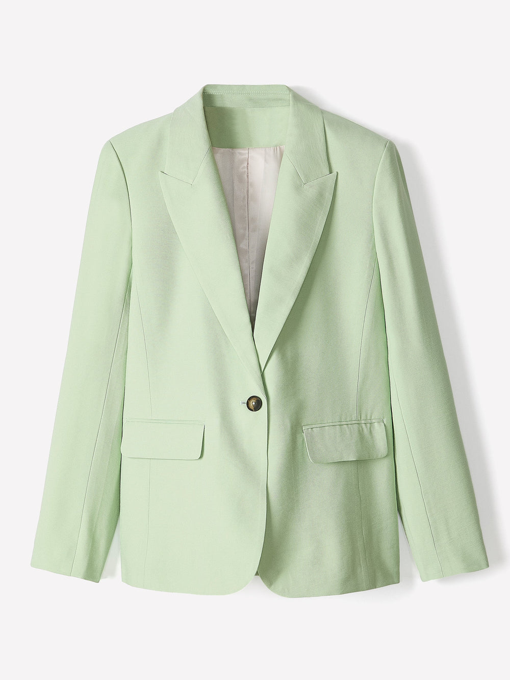 Relaxed-Fit One-Button Blazer rw&co Great Value Deal
