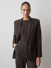 Relaxed-Fit One-Button Blazer rw&co Great Value Deal