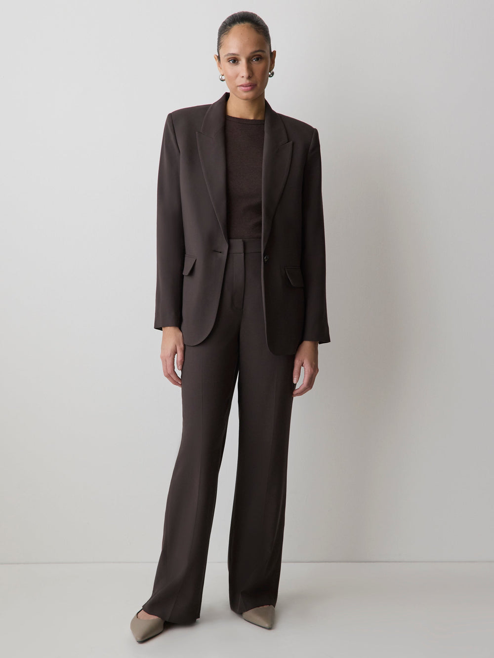 Relaxed-Fit One-Button Blazer rw&co Great Value Deal