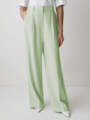 Wide-Leg High-Rise Pant with Elastic Back rw&co Special Offer